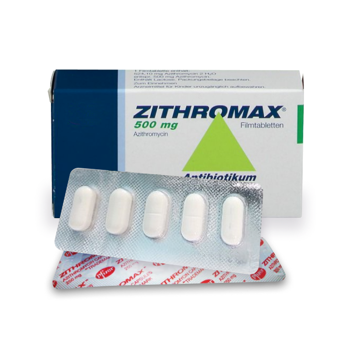 Zithromax 500mg, Azithromycin 500mg, image